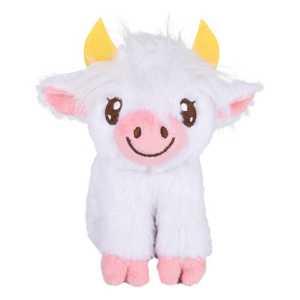 5" Plush Highland Cow - Cowhide and Conchos