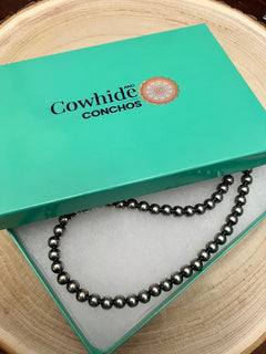 6mm Sterling Pearl Necklace - 22 inch