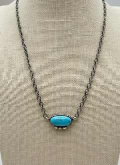 Kathleen Livingston Turquoise & Sterling Silver Necklace