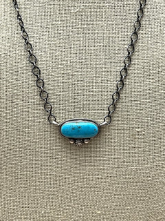 Kathleen Livingston Turquoise & Sterling Silver Necklace
