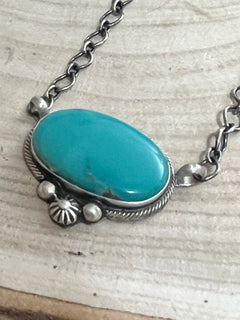 Kathleen Livingston Turquoise & Sterling Silver Necklace
