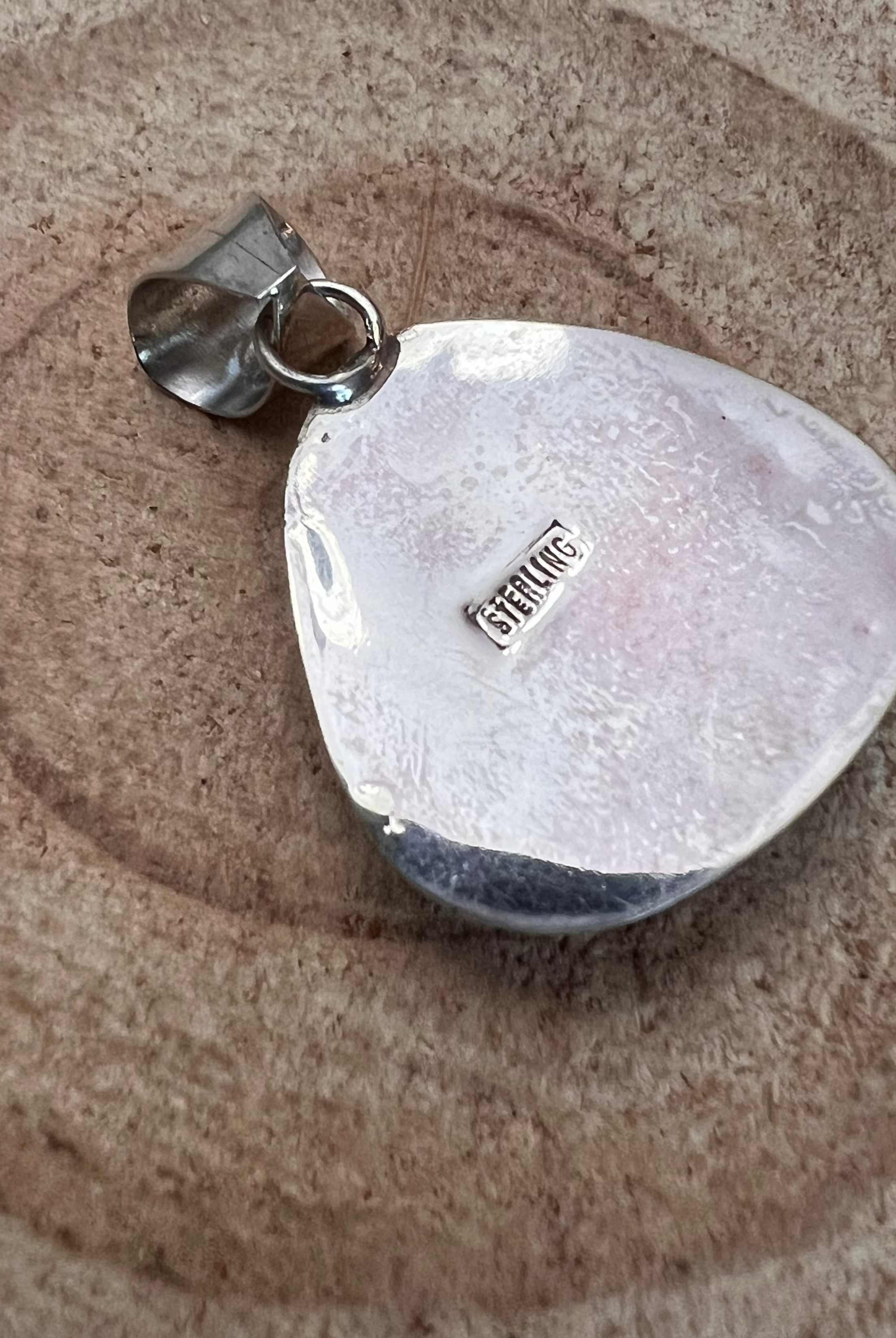 Ernest Hawthorne White Buffalo & Sterling Silver Pendant