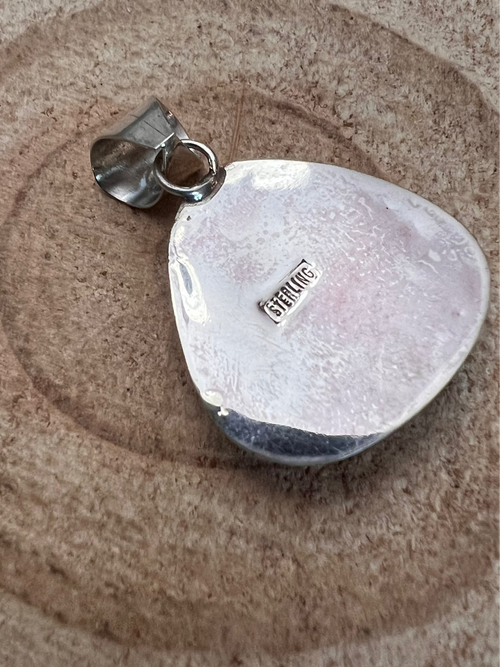 Ernest Hawthorne White Buffalo & Sterling Silver Pendant