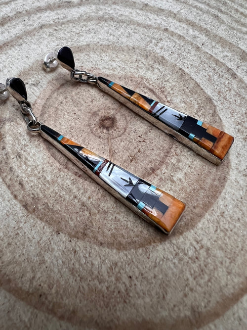 Jason Bobelu Multi-Stone & Sterling Silver Earrings