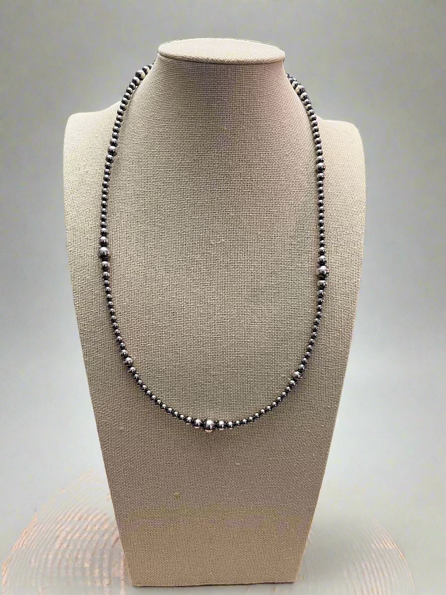 Graduated Navajo pearl necklace - 22 inch