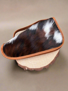 Tricolor Cowhide Gun Case with Handle