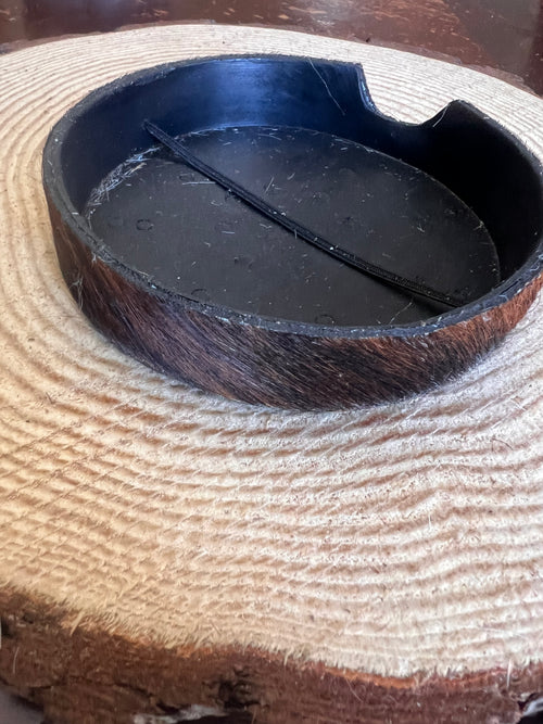 Hair on Hide Coaster Holder - Holds 4 Coasters