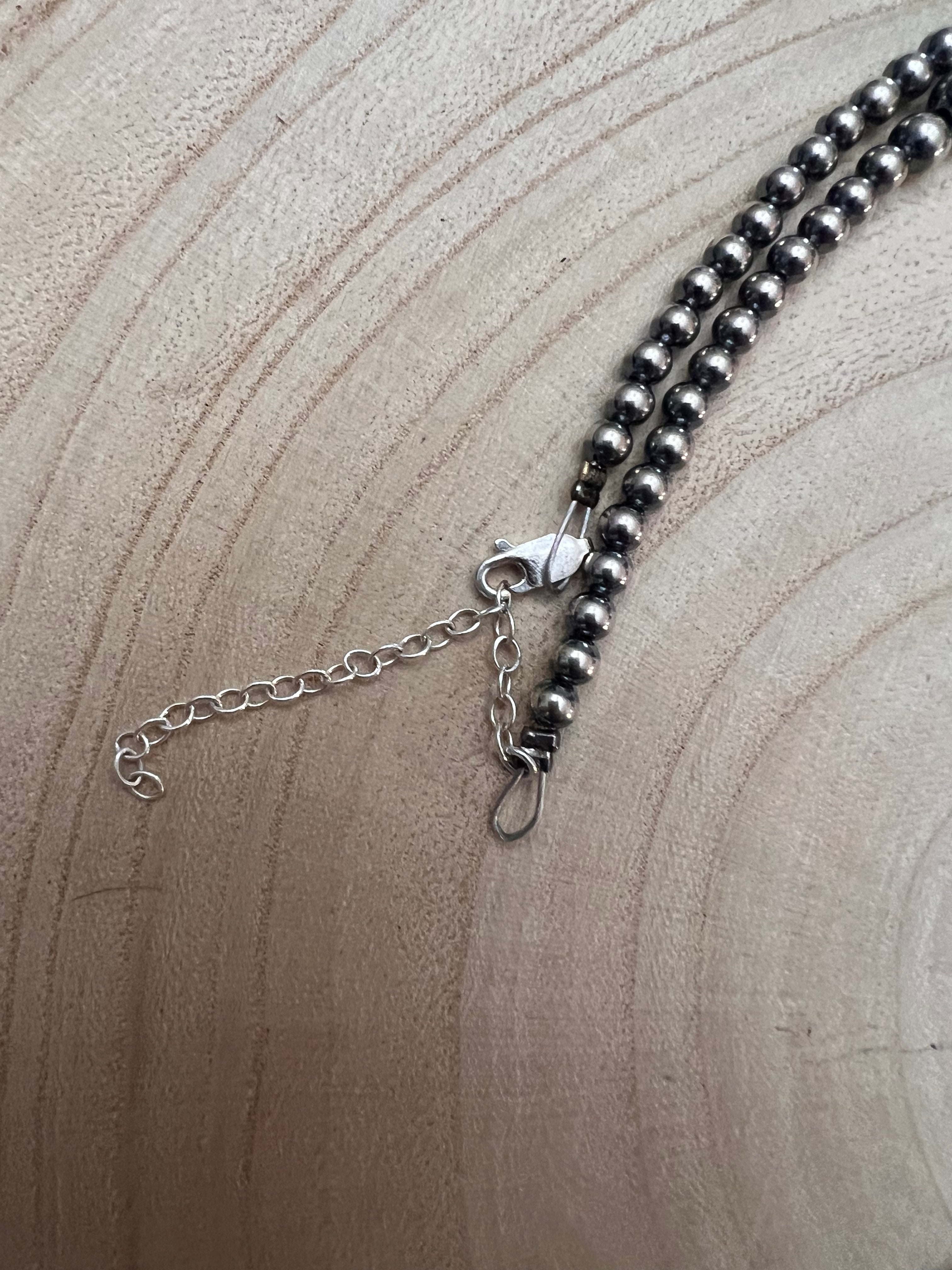 Graduated Sterling Pearl Necklace - 28 inch
