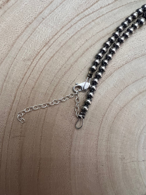 Graduated Sterling Pearl Necklace - 28 inch