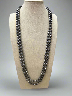 Faux Pearl Necklace - 60 inch!