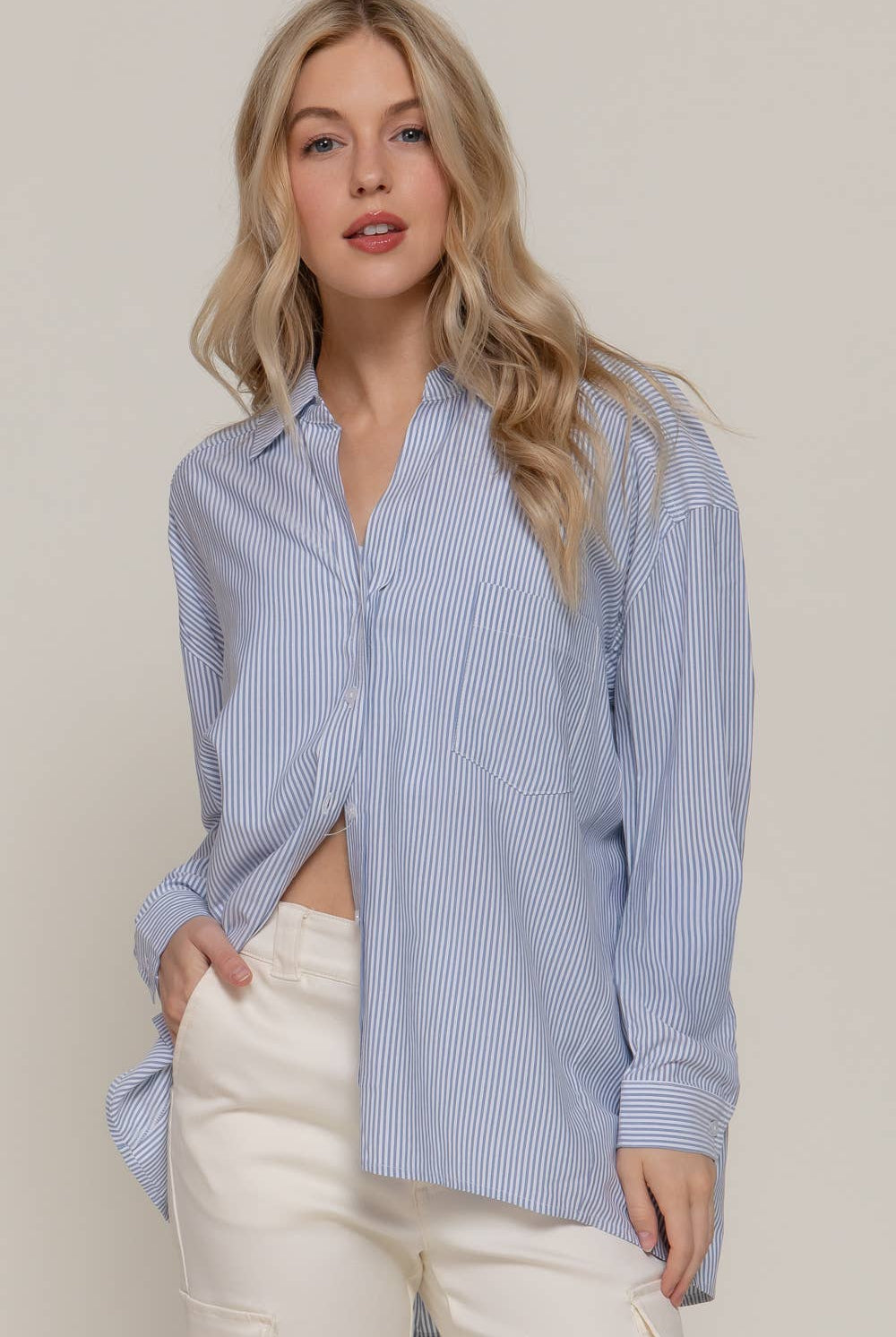 Acadia Long Sleeve Button Down Shirt - Cowhide and Conchos