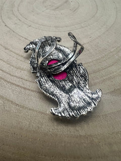 Adjustable Concho Ring with Faux Pink Stone - Cowhide and Conchos