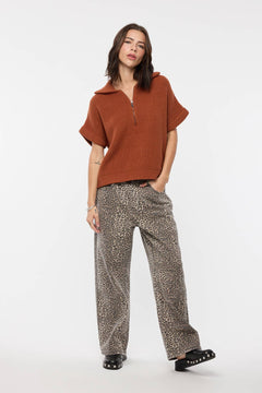 Agave Half - Zip Sweater - large remaining - Cowhide and Conchos