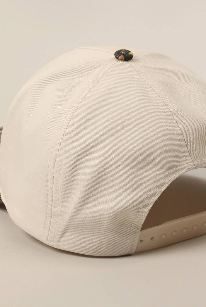 BEER ME Embroidered Trucker Hat - Leopard or Camo - Cowhide and Conchos