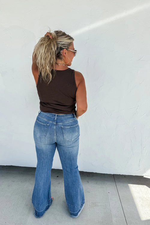 Blakeley Romi Medium Wash Jeans - Size 1, 9 and 13 available - Cowhide and Conchos