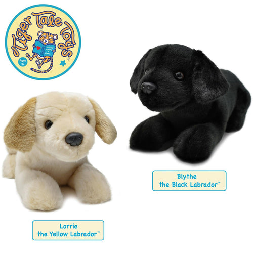 Blythe The Black Lab | 17 Inch Stuffed Animal Plush - Cowhide and Conchos