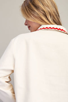 Boot Stitch Embroidered Jacket - Cowhide and Conchos