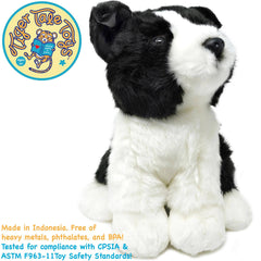 Borna the Border Collie | 11 Inch Stuffed Animal Plush - Cowhide and Conchos