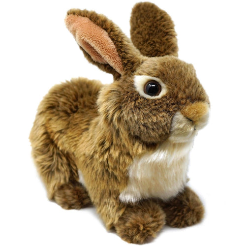Brigid the Brown Rabbit | 10 Inch Stuffed Animal Plush - Cowhide and Conchos