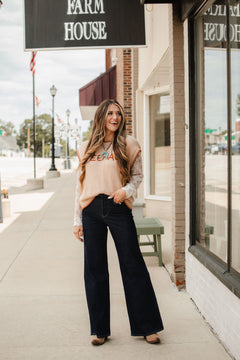 Judy Blue Black Retro Wide Cuffed Leg Jean