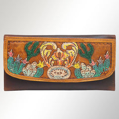 Cactus Fields Genuine Leather Western Bag - Cowhide and Conchos