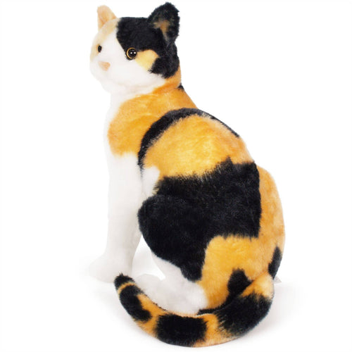 Catalina The Calico Cat | 14 Inch Stuffed Animal Plush - Cowhide and Conchos