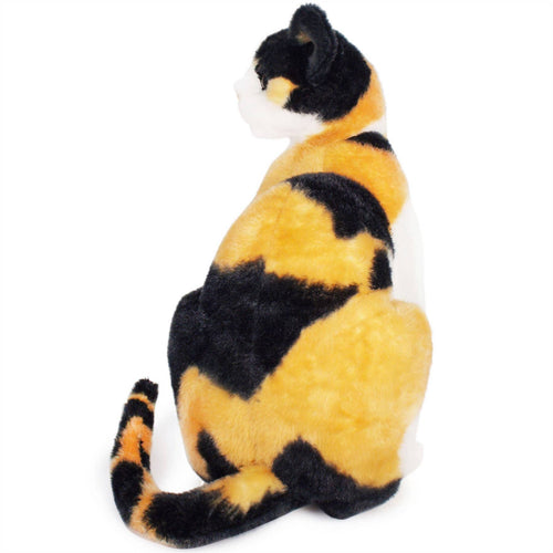 Catalina The Calico Cat | 14 Inch Stuffed Animal Plush - Cowhide and Conchos