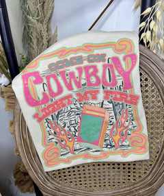 C'mon Cowboy - Light My Fire T-Shirt - Cowhide and Conchos