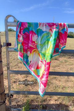 Coastal Wild Rag - Cowhide and Conchos