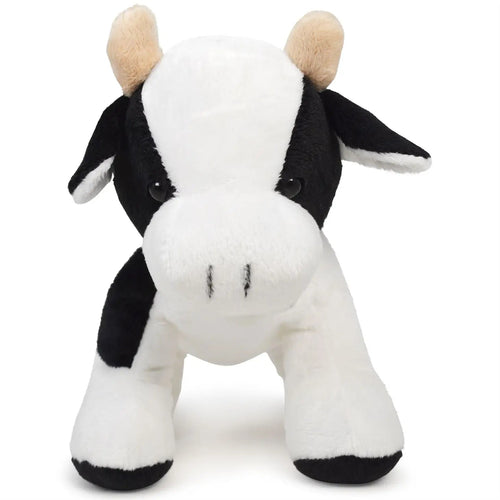 Coraline The Cow Stuffed Animal - 7 inch plush - Cowhide and Conchos
