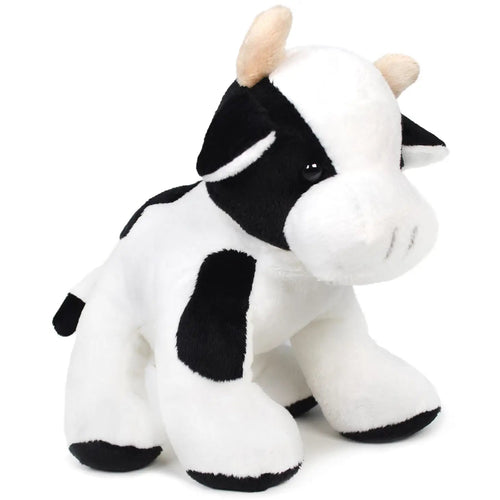 Coraline The Cow Stuffed Animal - 7 inch plush - Cowhide and Conchos