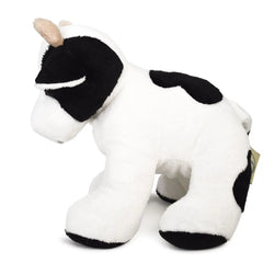 Coraline The Cow Stuffed Animal - 7 inch plush - Cowhide and Conchos