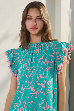 Cotton Candy Printed Top - Cowhide and Conchos