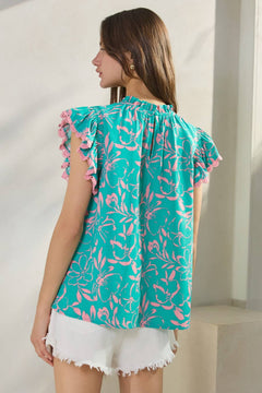 Cotton Candy Printed Top - Cowhide and Conchos