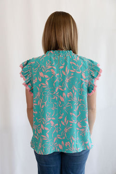 Cotton Candy Printed Top - Cowhide and Conchos