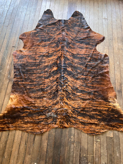 Cowhide Rug - 7' by 5' - Cowhide and Conchos