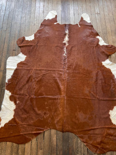 Cowhide Rug - 8' by 6' - Cowhide and Conchos