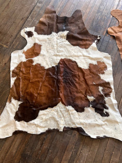 Cowhide Rug1 - 6.5 ft by 4.5 ft. - Cowhide and Conchos