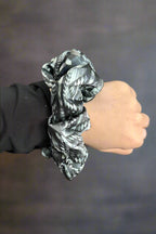 Coyote Call Scrunchie - Cowhide and Conchos