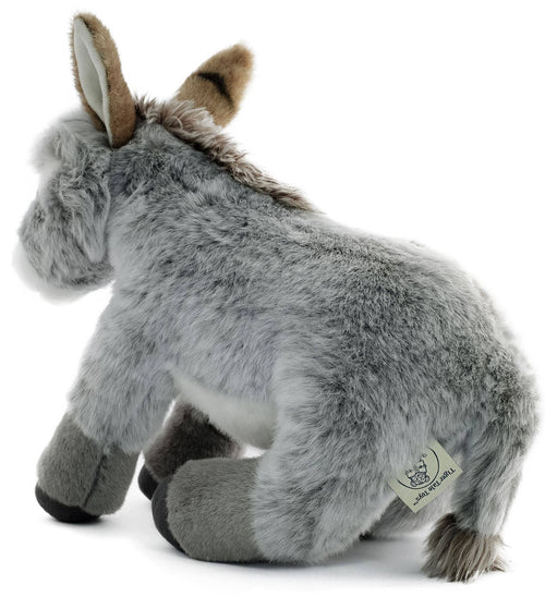 Darlene The Donkey | 15 Inch Stuffed Animal Plush - Cowhide and Conchos