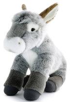 Darlene The Donkey | 15 Inch Stuffed Animal Plush - Cowhide and Conchos