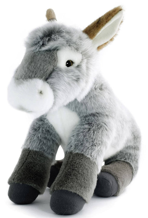 Darlene The Donkey | 15 Inch Stuffed Animal Plush - Cowhide and Conchos