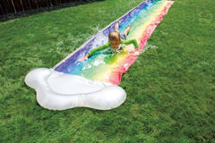 Dash 'N Splash Rainbow Inflatable Outdoor Water Slide - Cowhide and Conchos