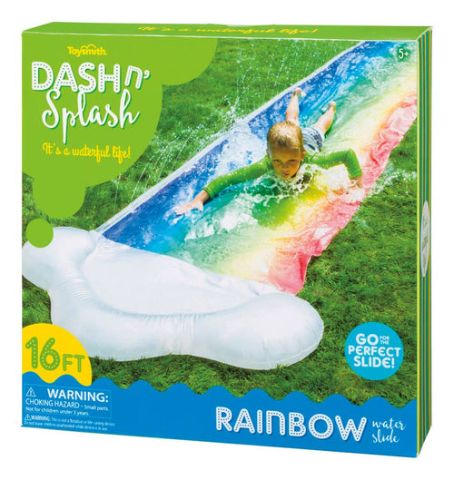 Dash 'N Splash Rainbow Inflatable Outdoor Water Slide - Cowhide and Conchos