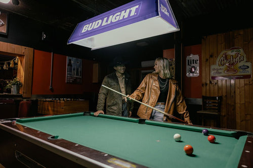 Faux Leather Moto Jacket - Cowhide and Conchos