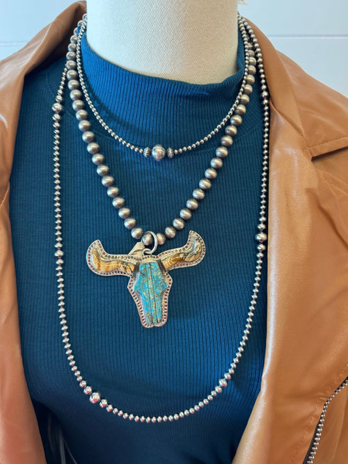 Faux Leather Moto Jacket - Cowhide and Conchos