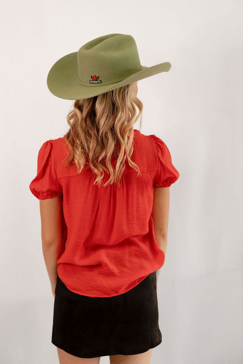 Floral Embroidered Skirt - Cowhide and Conchos