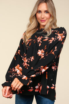 Frilled Neck Blouse - Cowhide and Conchos