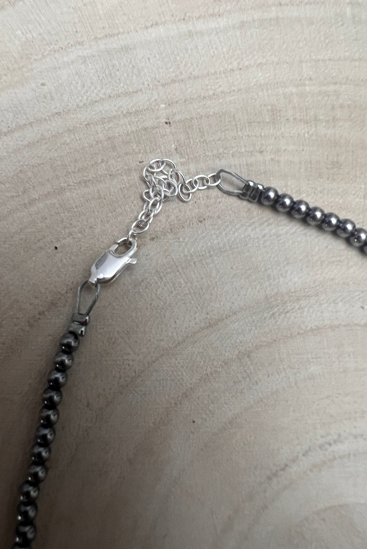 Graduated Sterling Pearl Necklace — 18 inch (3-5-6mm) - Cowhide and Conchos