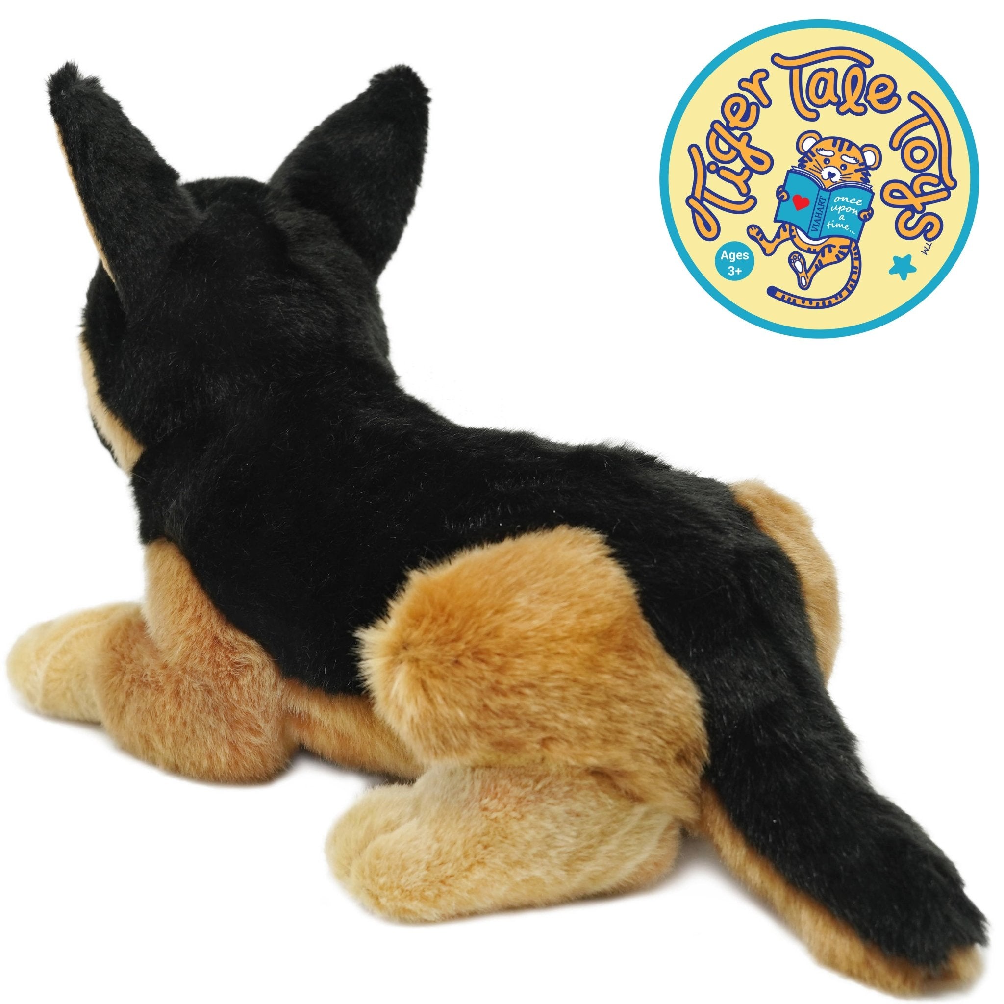 Gretchen The German Shepherd | 13 Inch Stuffed Animal Plush - Cowhide and Conchos